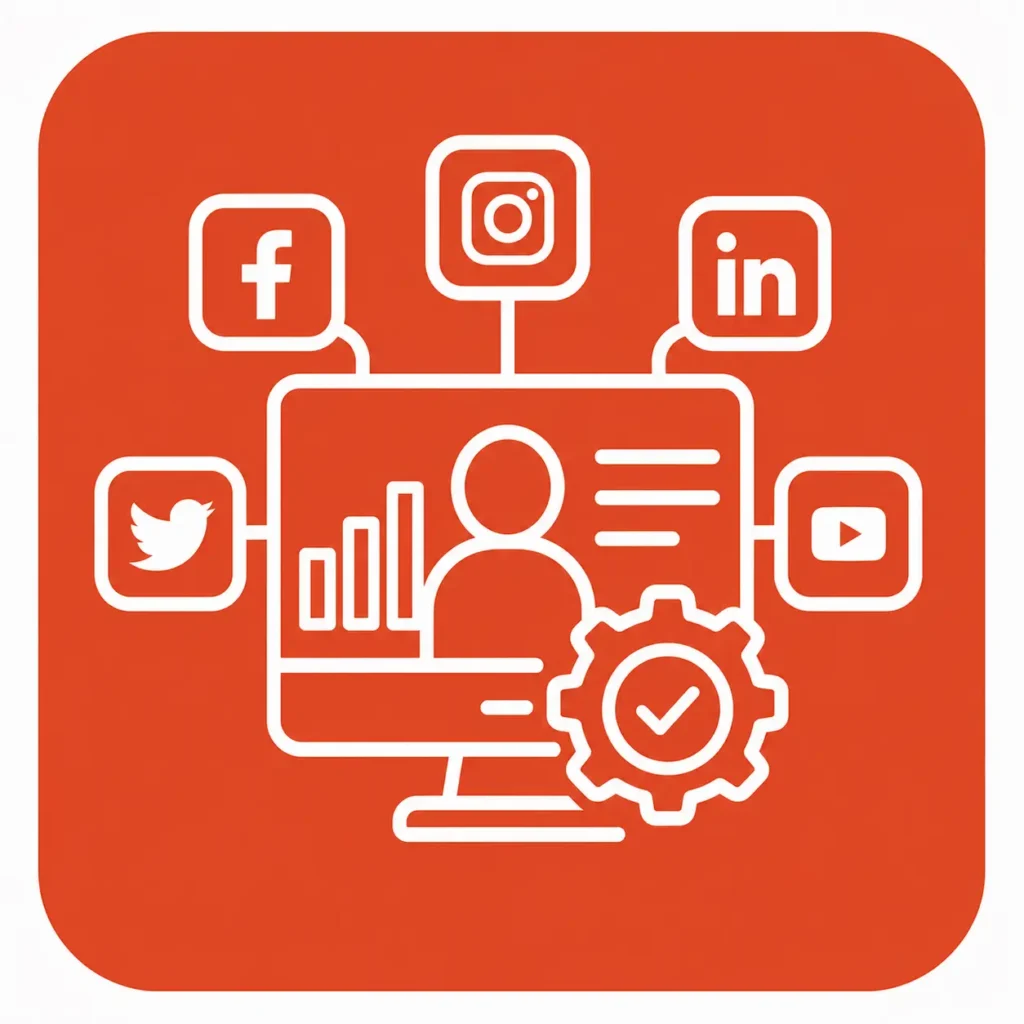 social media icon on promarketens website homepage